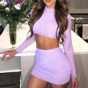 Lavender mesh set